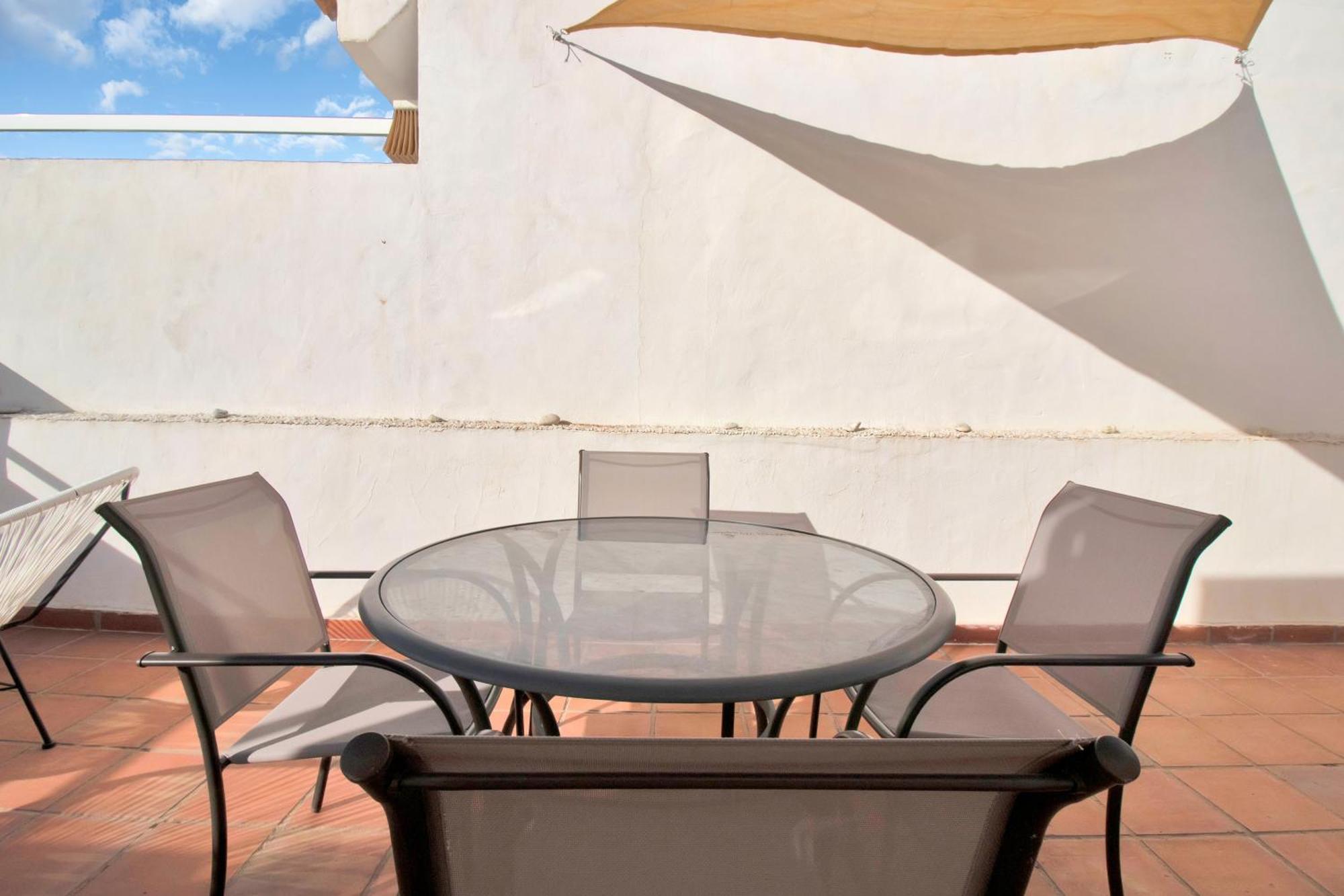 Duplex Estilo Boho Con Increible Terraza Y Vistas Al Mar En Estepona - Las Abejeras 609 Apartment Bagian luar foto