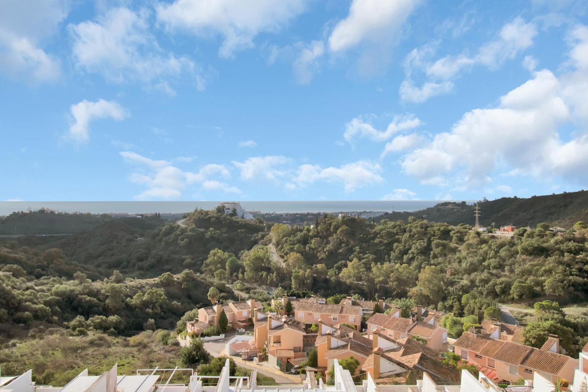 Duplex Estilo Boho Con Increible Terraza Y Vistas Al Mar En Estepona - Las Abejeras 609 Apartment Bagian luar foto